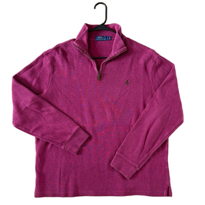 Polo by Ralph Lauren Men's Sweatshirt Size Large Quarter Zip Sweater